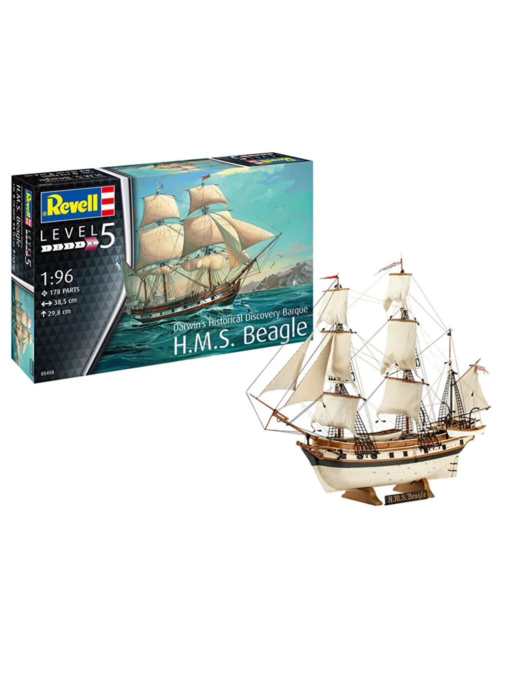 Maket Model Kit Gemi H.M.S. Beagle Darwin's Historical Discovery Barque 5458