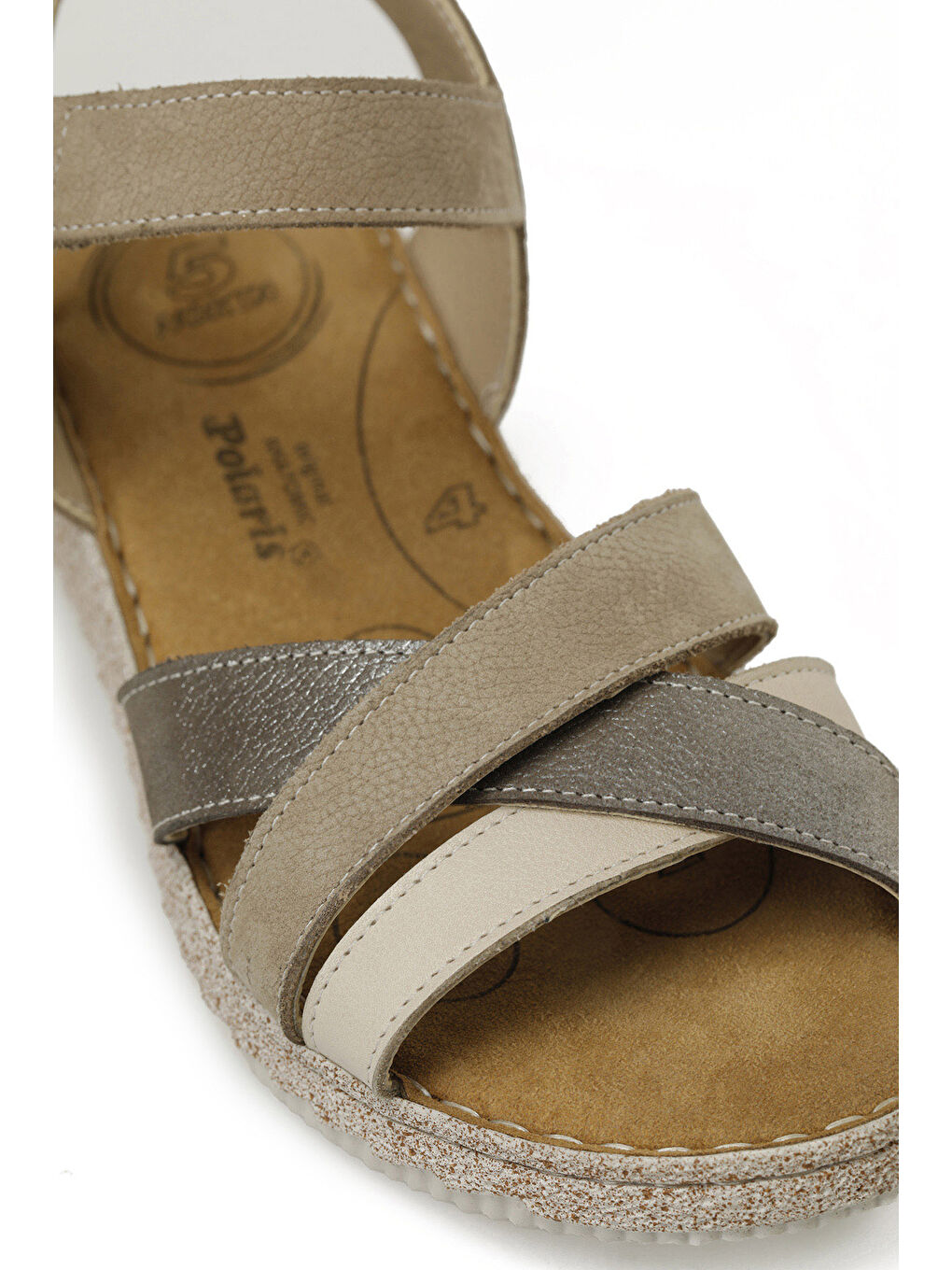 105502.Z5FX Bej Kadın Comfort Sandalet-6