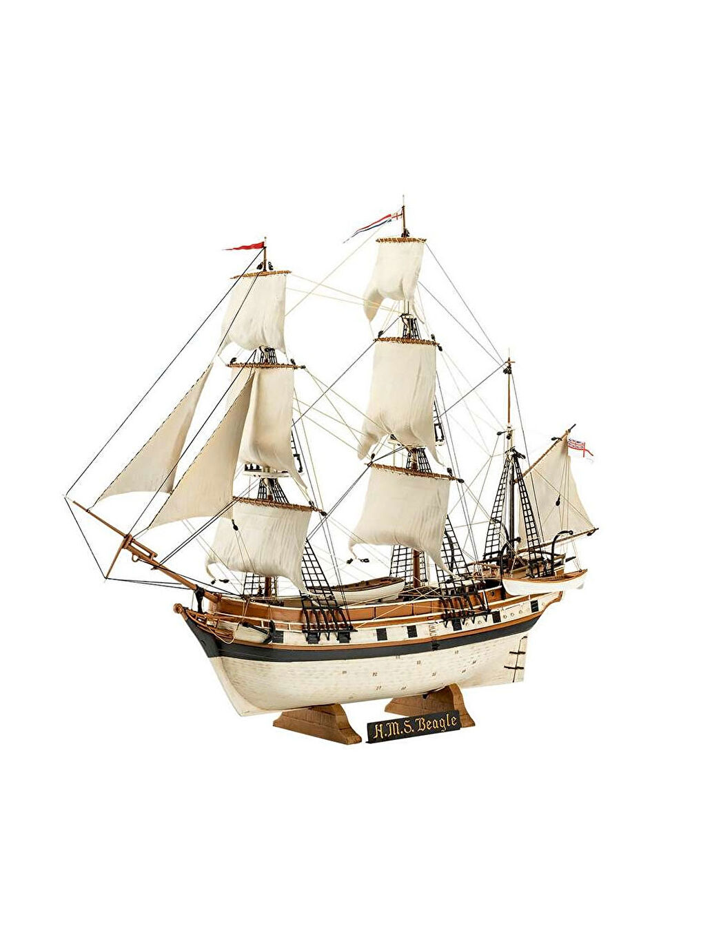Maket Model Kit Gemi H.M.S. Beagle Darwin's Historical Discovery Barque 5458-1