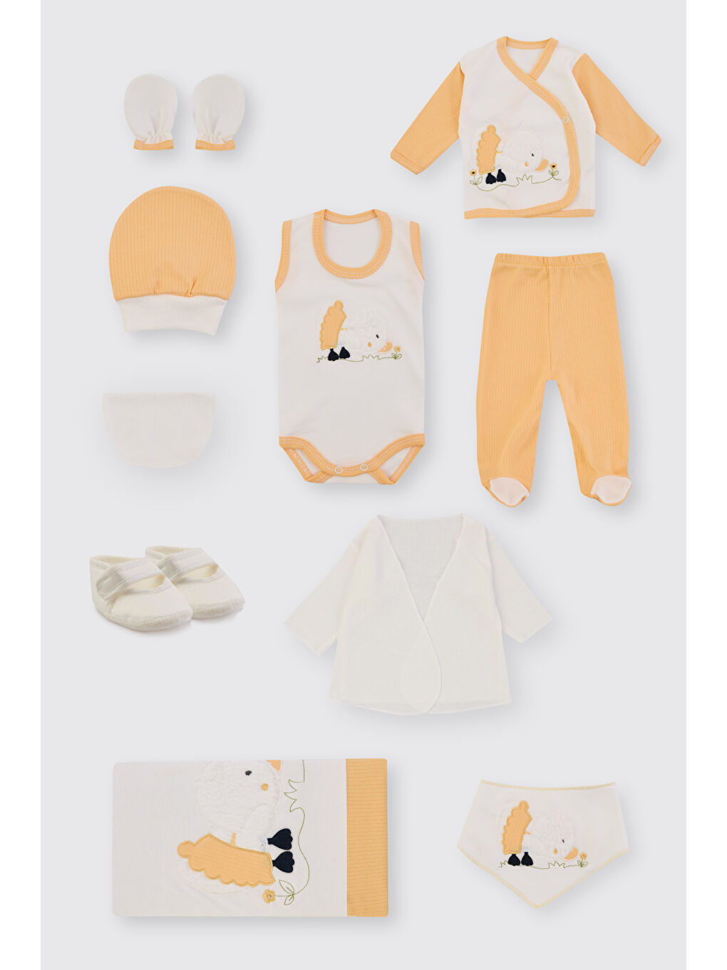 Yenidoğan Sarı 10'lu Hastane Çıkış Seti