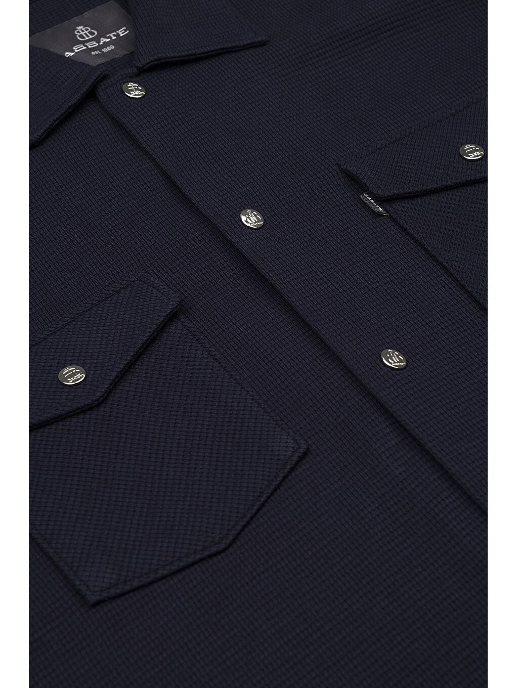 Urbano Armür Overshirt Pamuklu Oversize Fit Lacivert Klasik Yaka Erkek Düz Gömlek-1