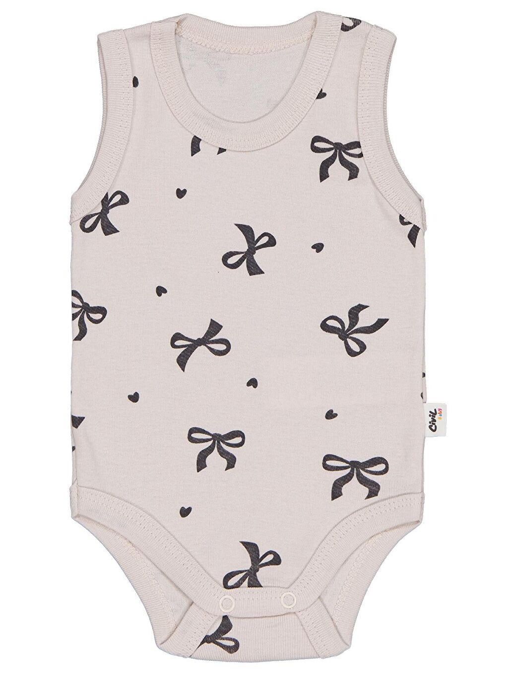 Baby Fiyonk 1-36 Ay Çıtçıtlı Badi - Bej 2-3 Yaş