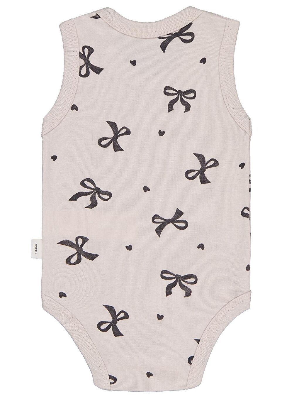 Baby Fiyonk 1-36 Ay Çıtçıtlı Badi - Bej 2-3 Yaş-1