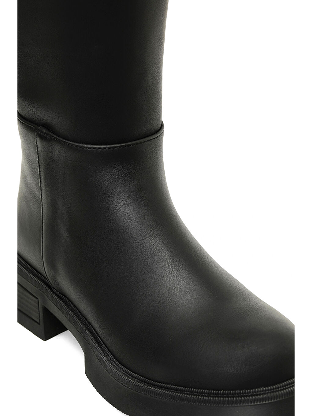 WENDY 4PR Siyah Kadın Düz Çizme-5