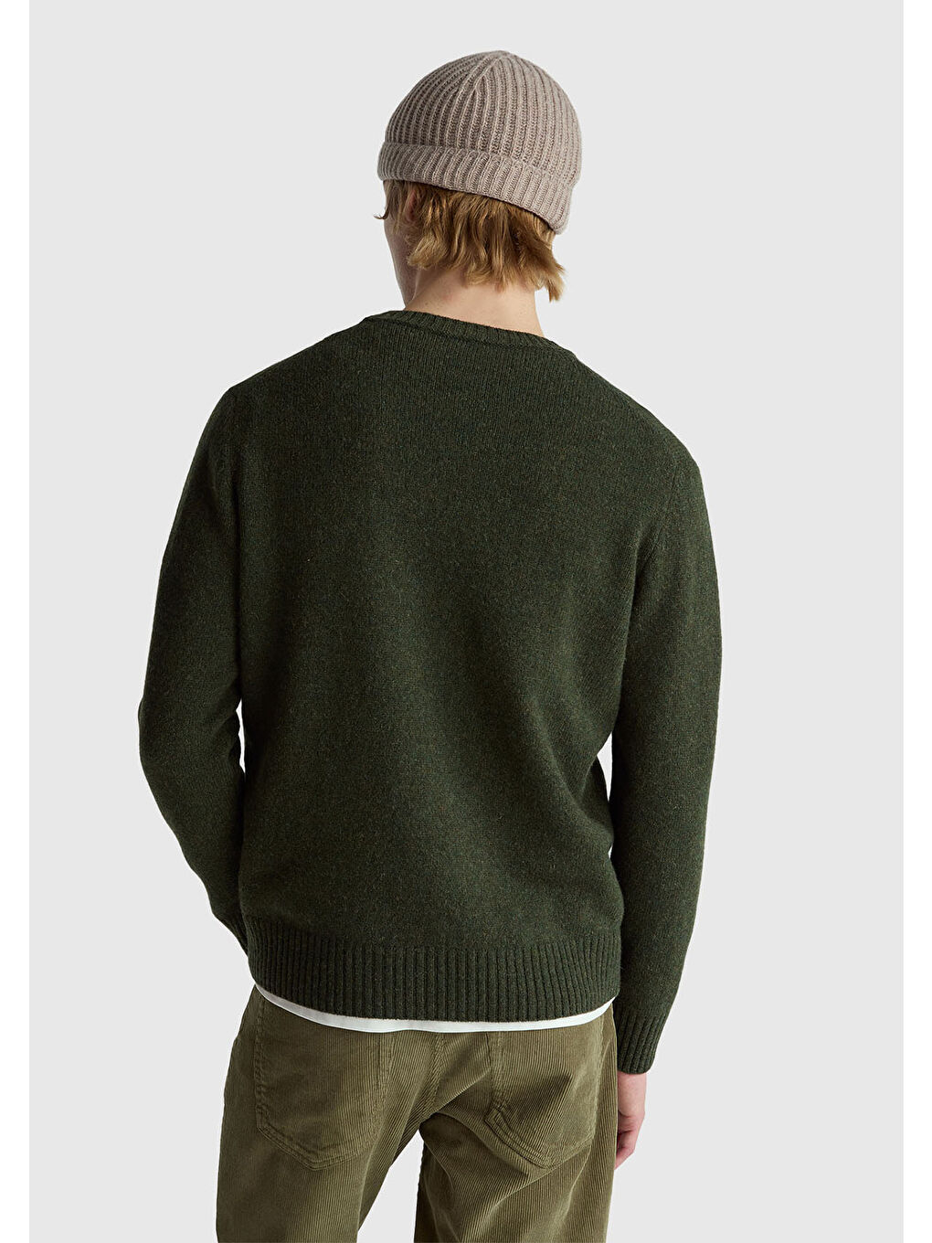 Erkek Siyah Bisiklet Yaka Shetland Kazak-2