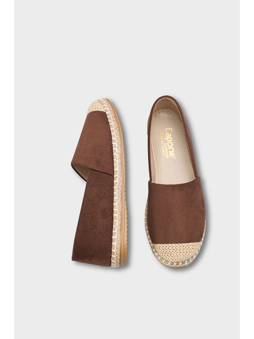 Kahverengi Pasarella Kadın Espadril-4