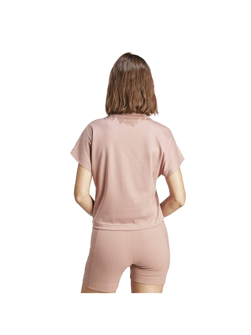 All Szn Kadın Pembe Yuvarlak Yaka Tişört-1