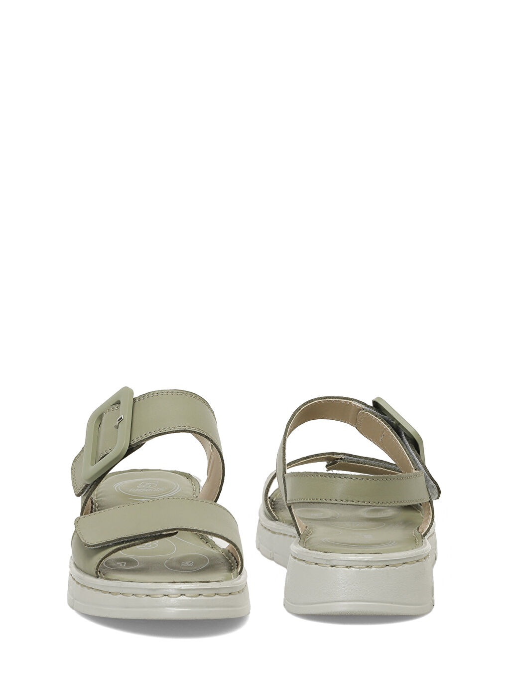 166245.Z5FX Yeşil Kadın Comfort Sandalet-4