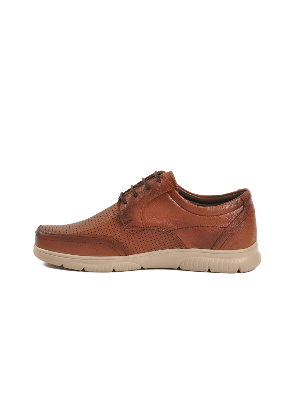 Kahverengi Taba Hakiki Deri Erkek Casual Ayakkabı D2302 M-1