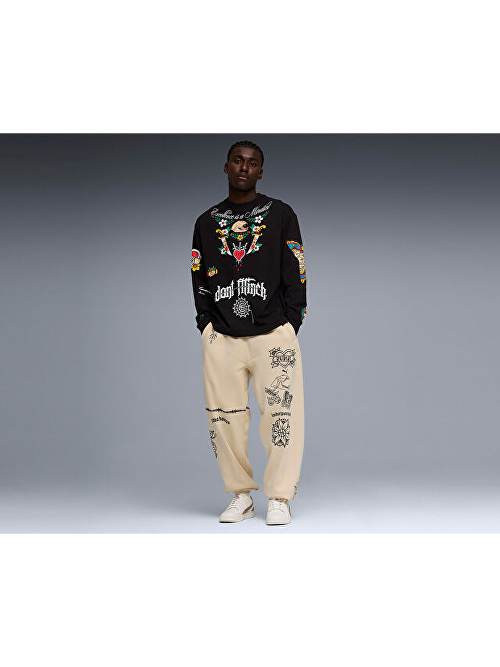 Swish N İnk Ls Tee Erkek Basketbol Tişörtü 63466401 Siyah-4