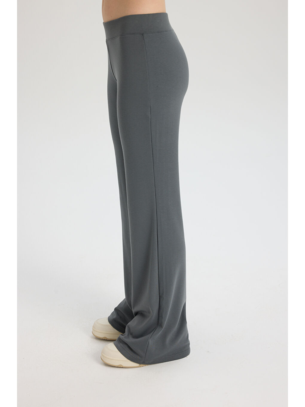 Gri Remy Fermuarlı Füme Eşofman Takım-3