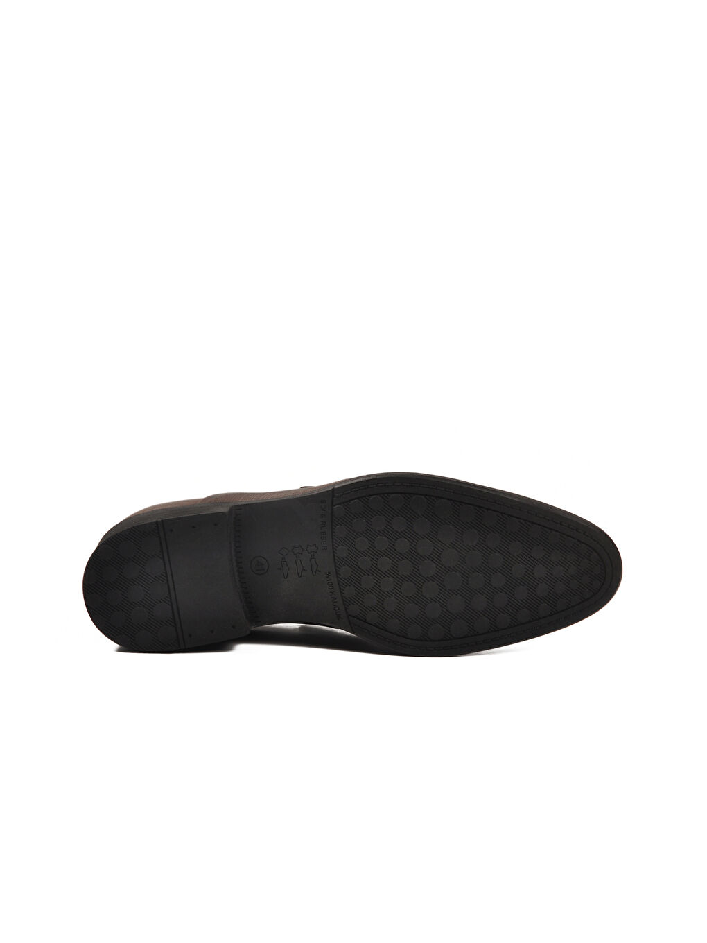 Kahverengi Kahve Hakiki Deri Kaymaz Taban Erkek Klasik Ayakkabı 380 M-4