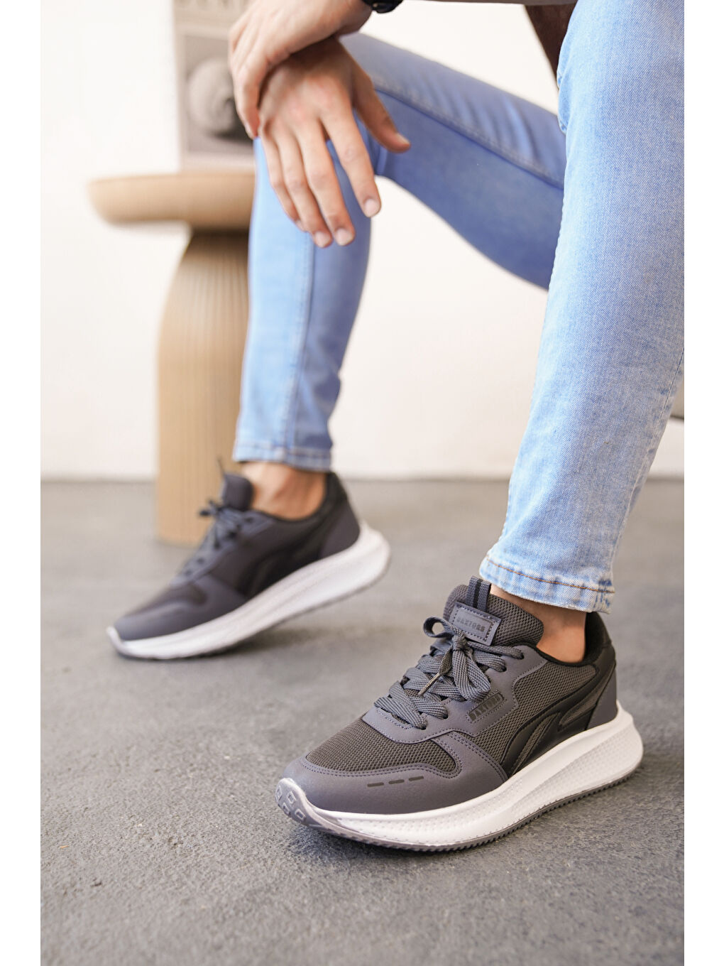 Gri Daxors D0128 Günlük Ortopedik Erkek Sneaker Spor Ayakkabı-2