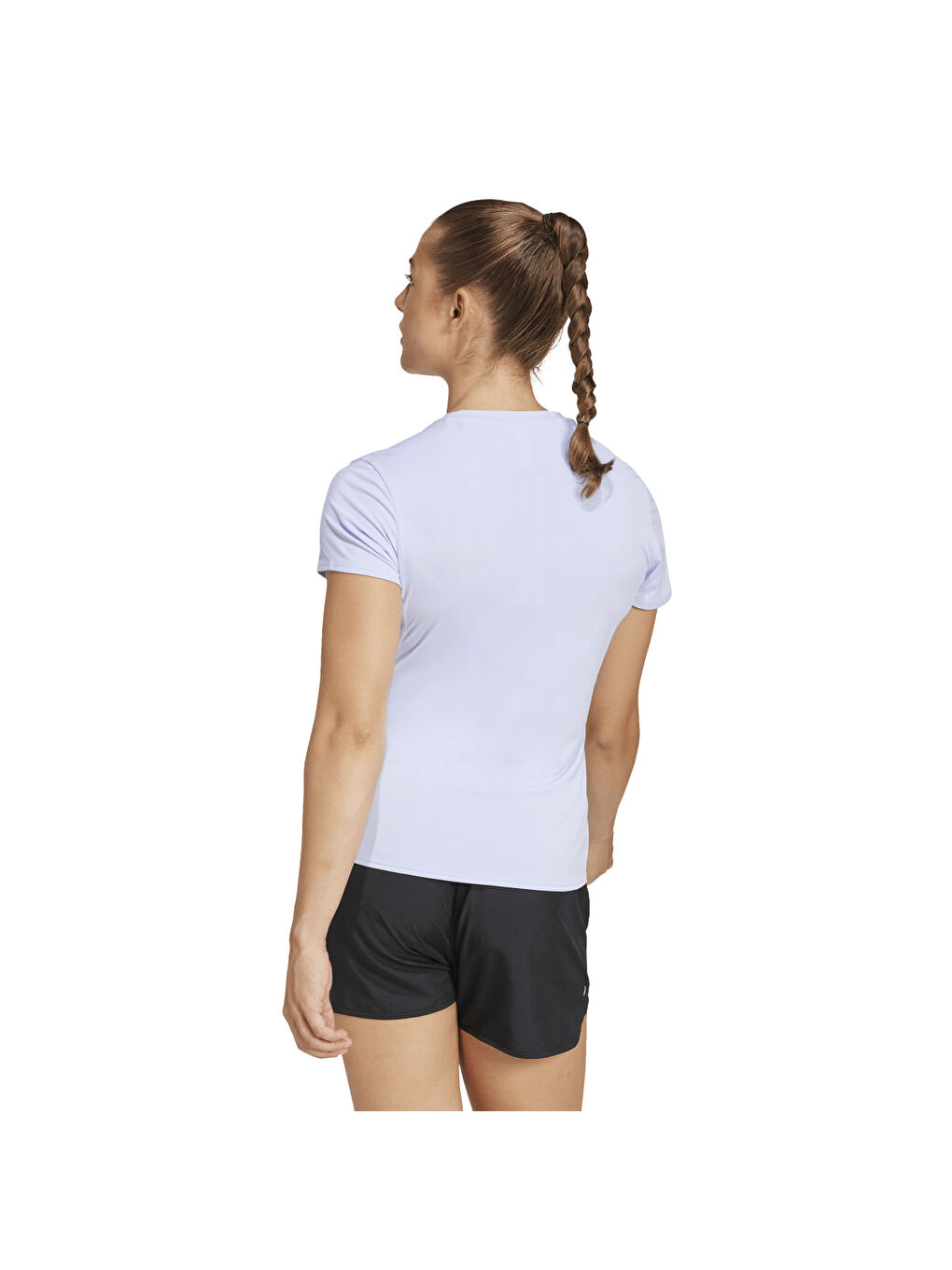 Adizero E Kadın Mavi Yuvarlak Yaka Tişört-1