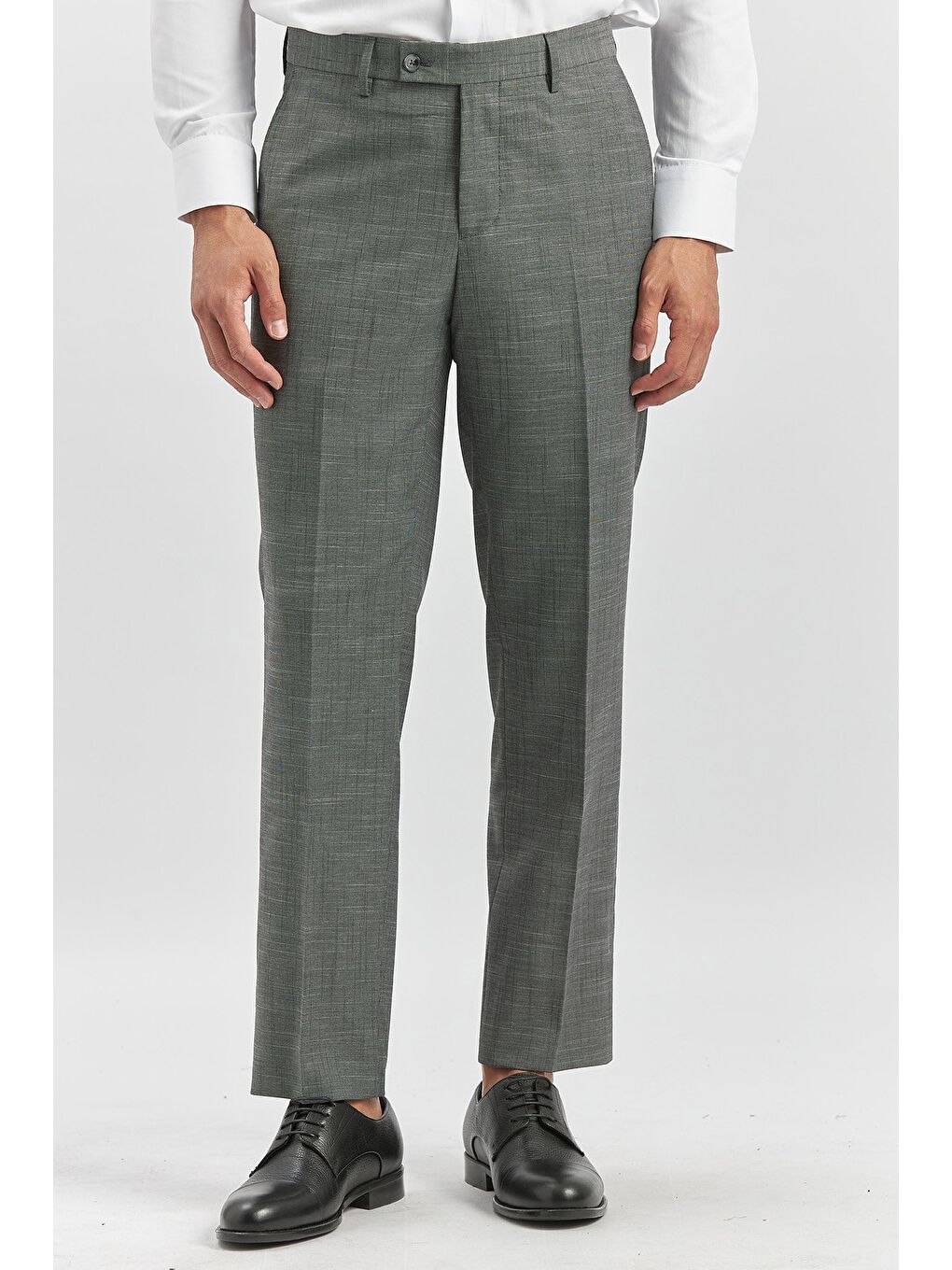 Gri Füme Esnek Yandan Cepli Comfort Fit Classic Erkek Pantolon 1003240163