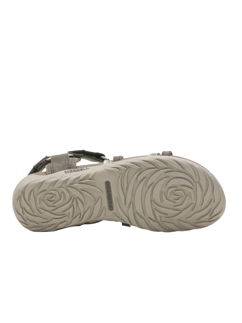 Beyaz Kadın Cırt Cırtlı Haki Renk Sandalet-1