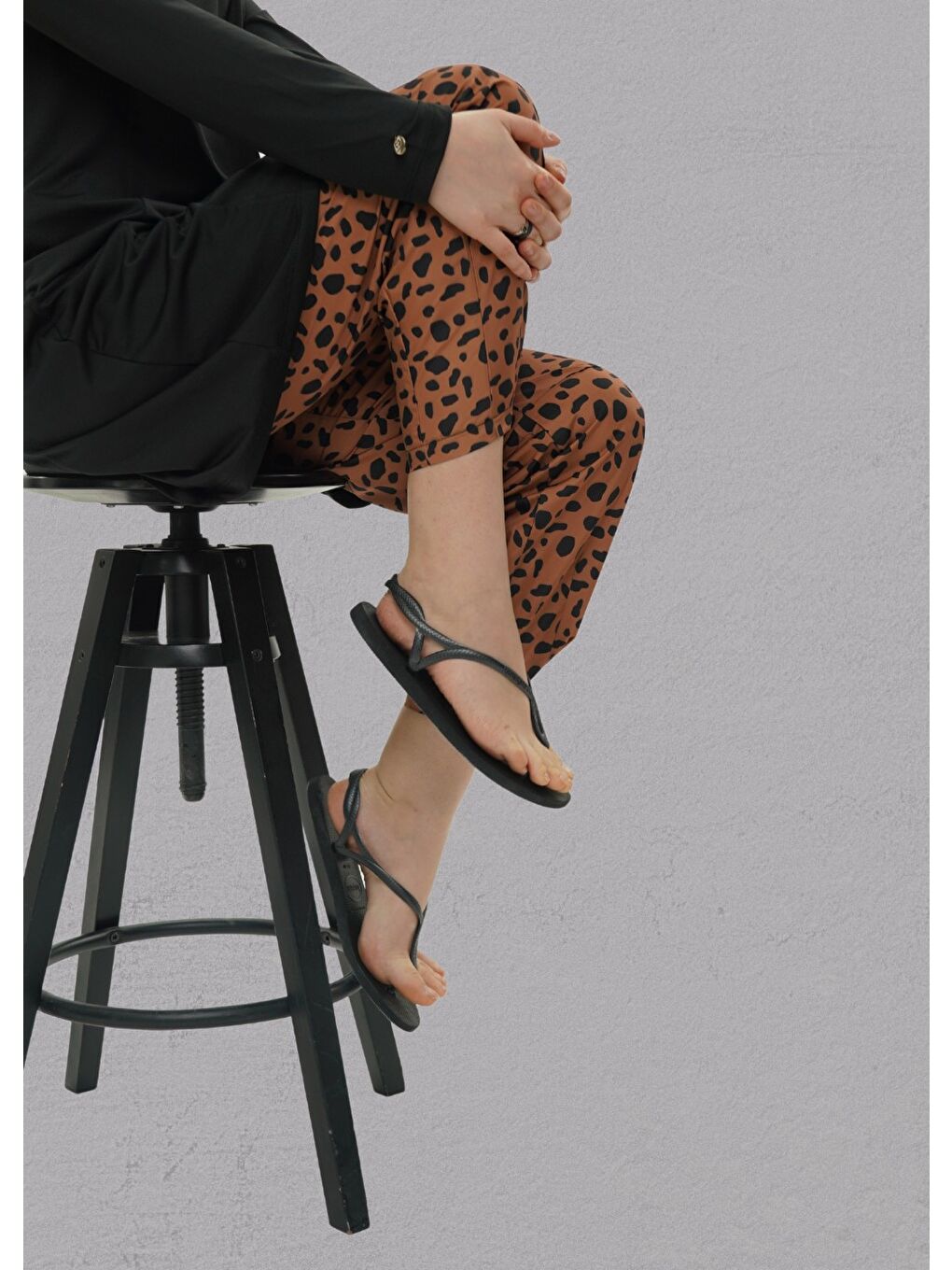 Siyah Kaplan Pantolon-1