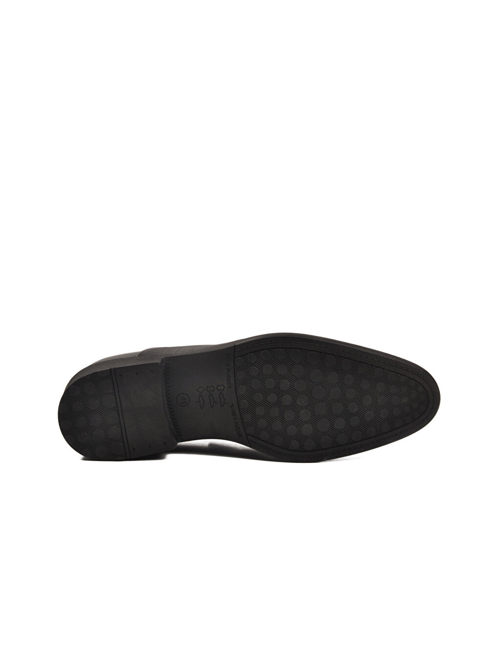 Siyah Hakiki Deri Kaymaz Taban Erkek Klasik Ayakkabı 380 M-4