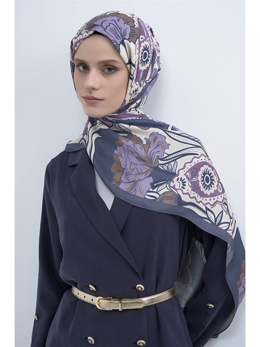 Lila Pure Şal 3217 08-1