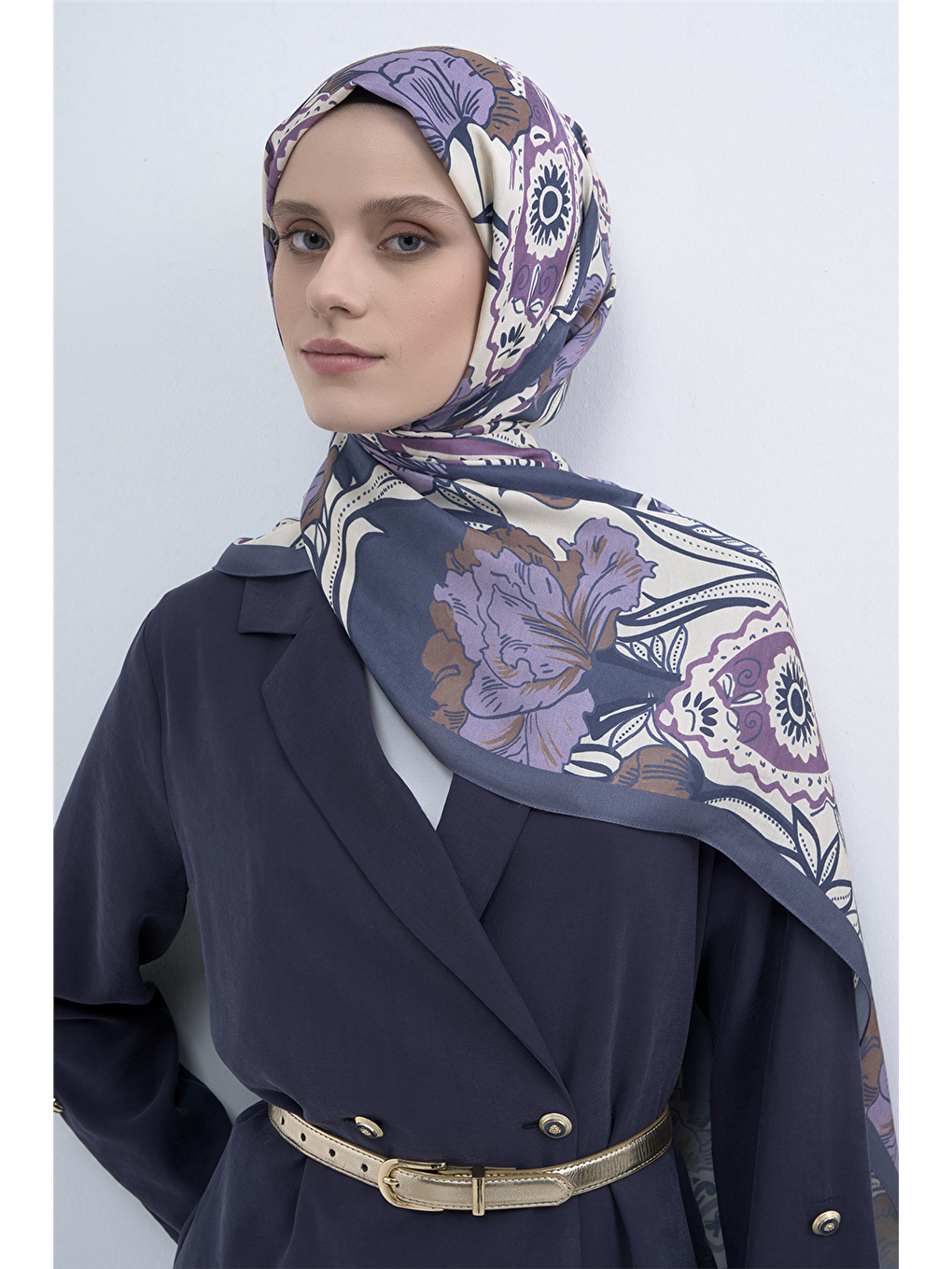 Lila Pure Şal 3217 08-3