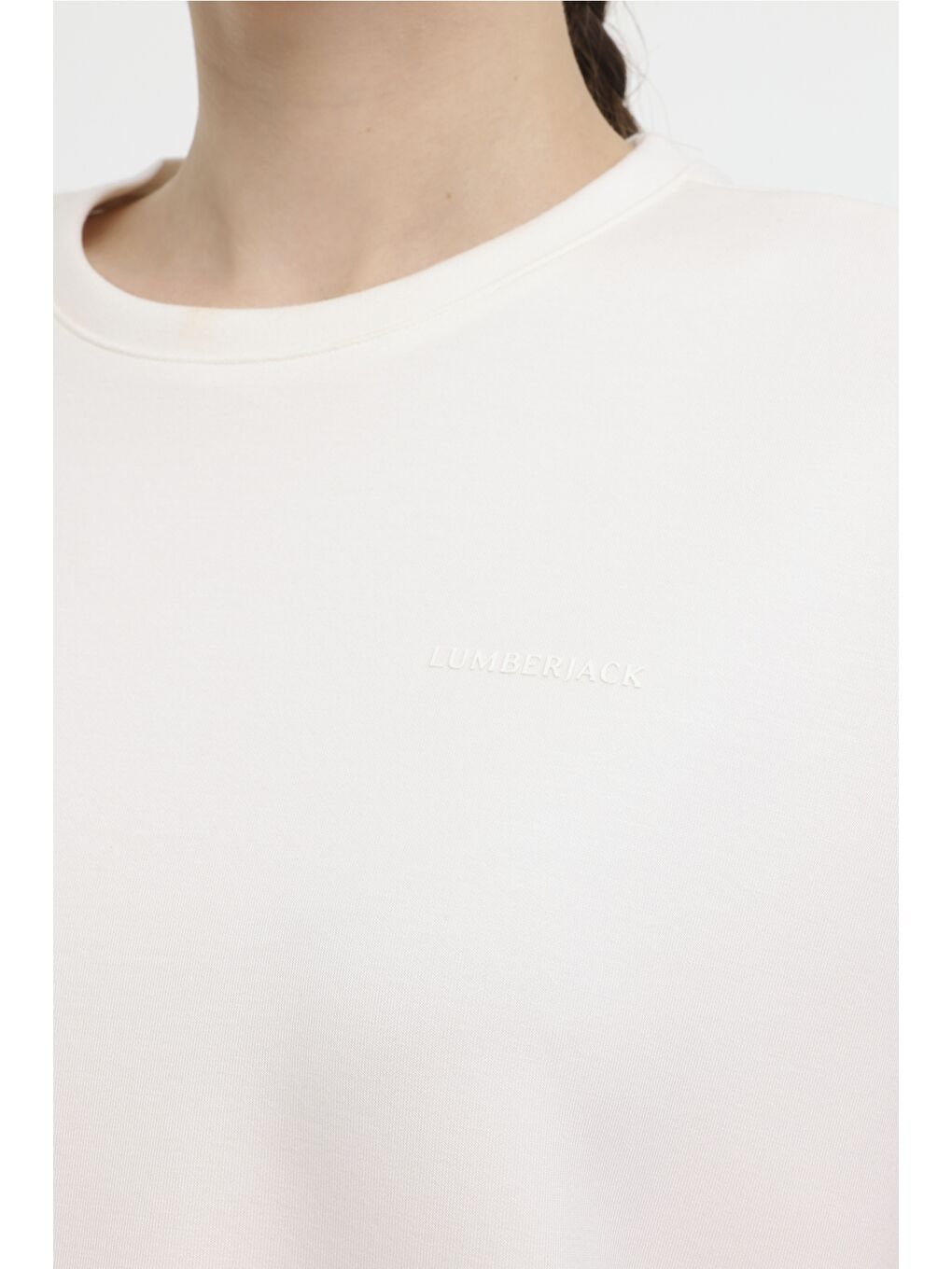 Bej WL CINDY 11C1213 4FX Ekru Kadın Kısa Kol T-Shirt-3