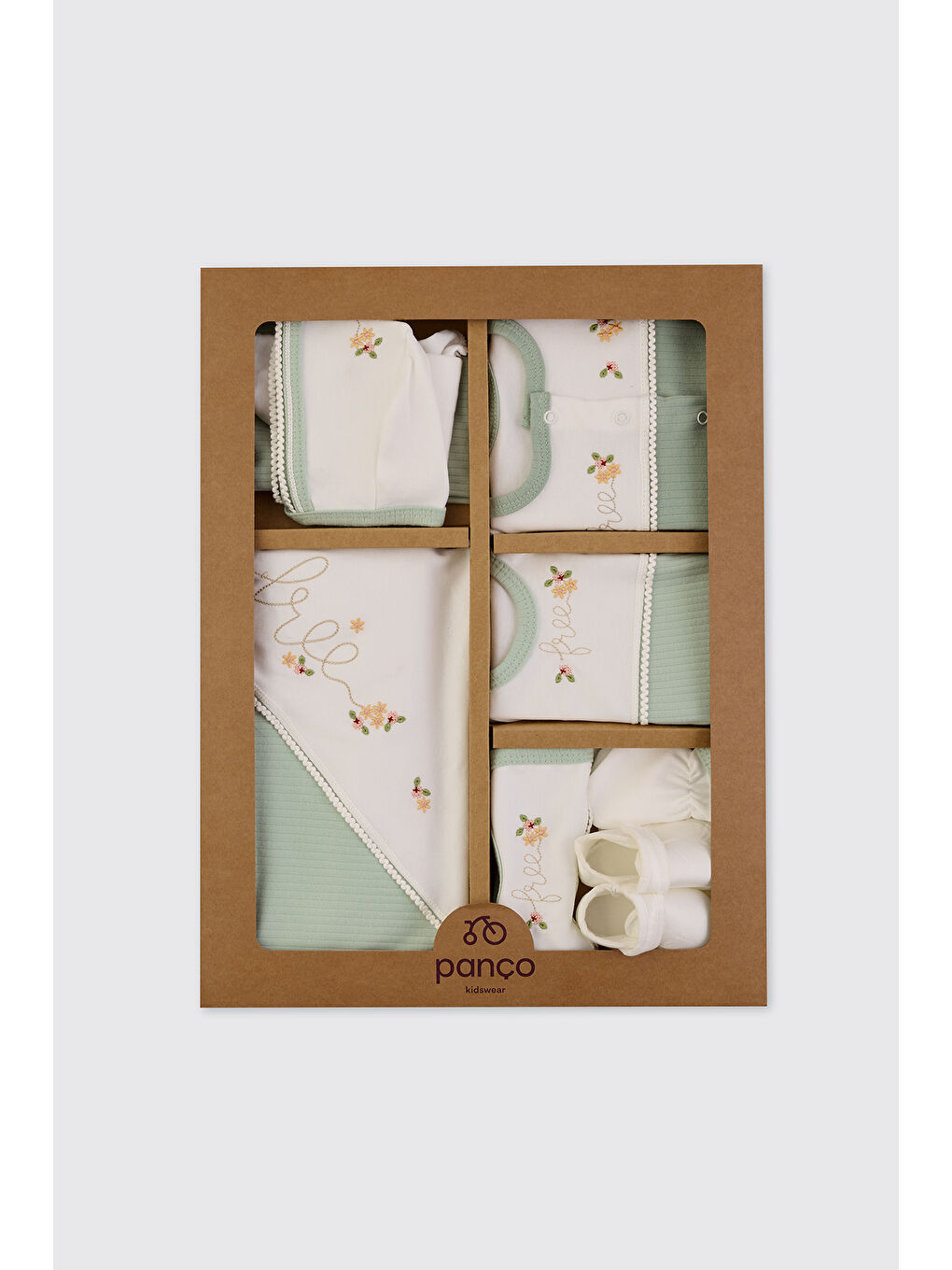 Yenidoğan Yeşil 10'lu Hastane Çıkış Seti-11