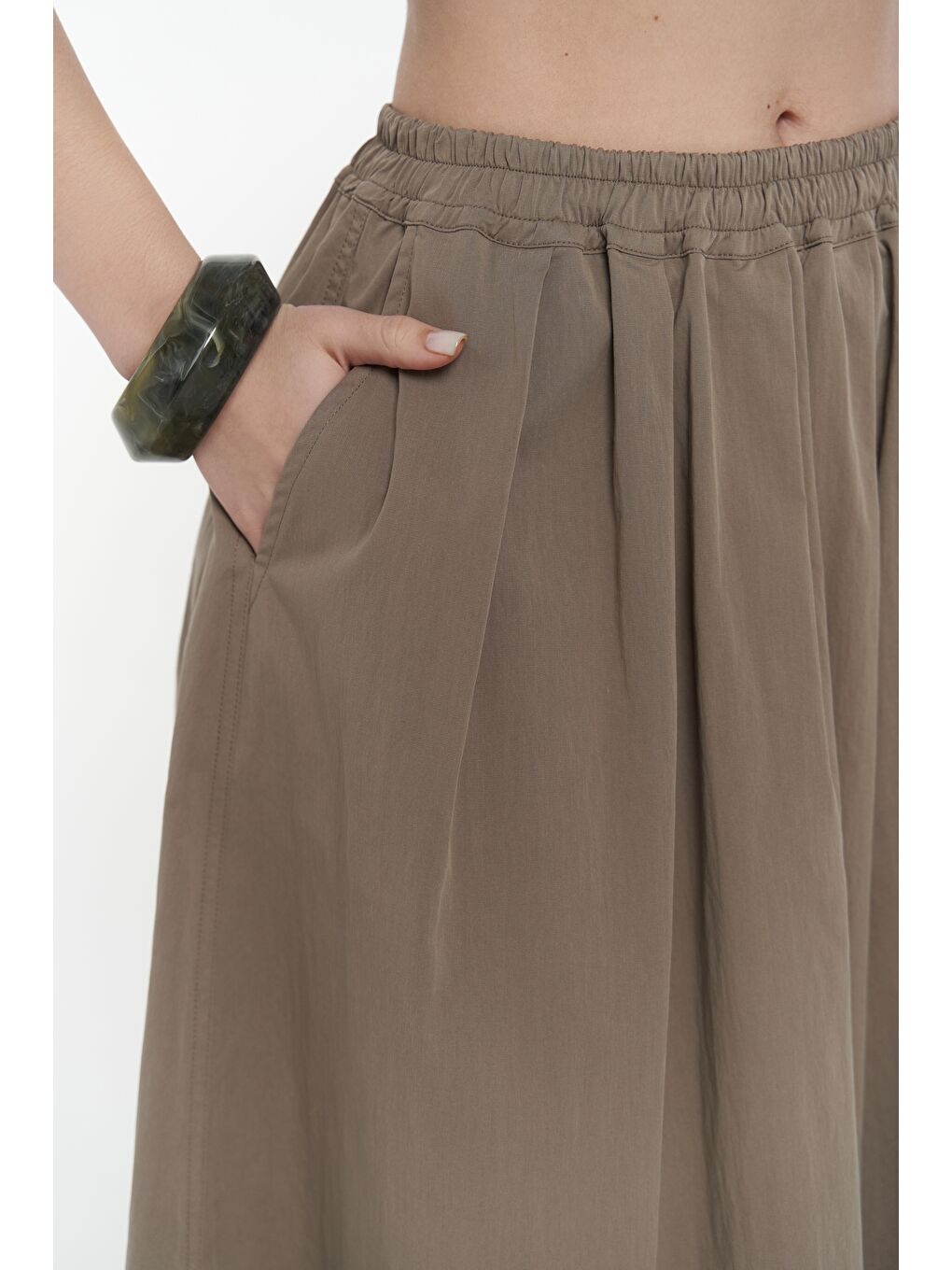 Delos Haki Bluz Etek Takım-6