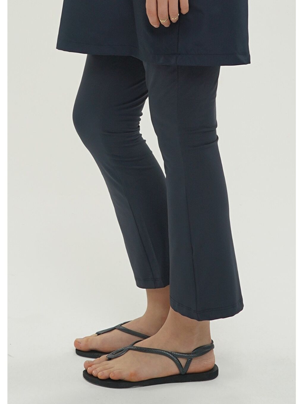 Lacivert Elastan Pantolon