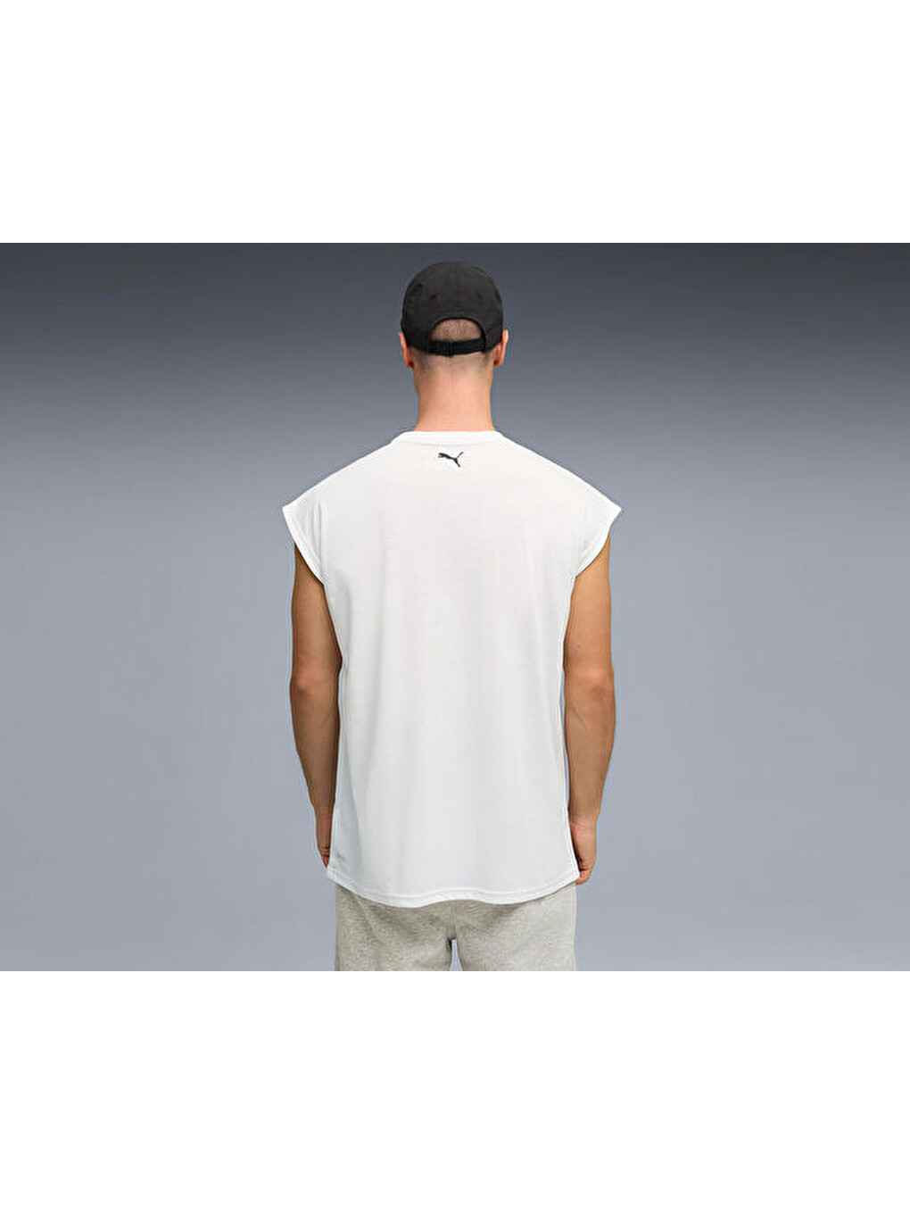 M Graphic Cutoff Tank Erkek Antrenman Tişörtü 52852902 Beyaz-1