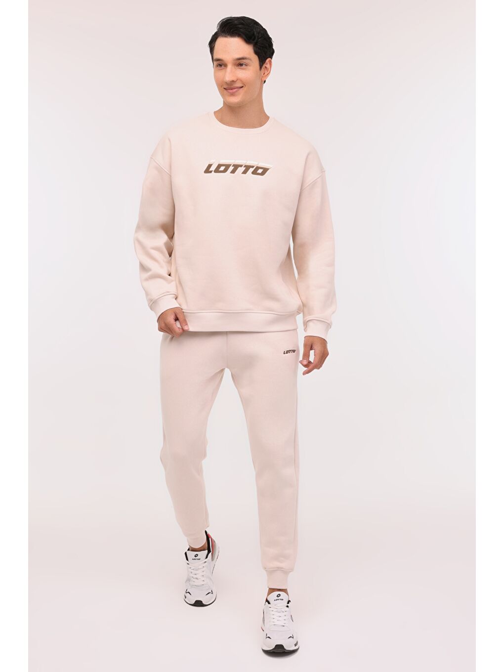 LOTTO M-ARMED C NECK 4PR Bej Erkek Sweatshirt - 2