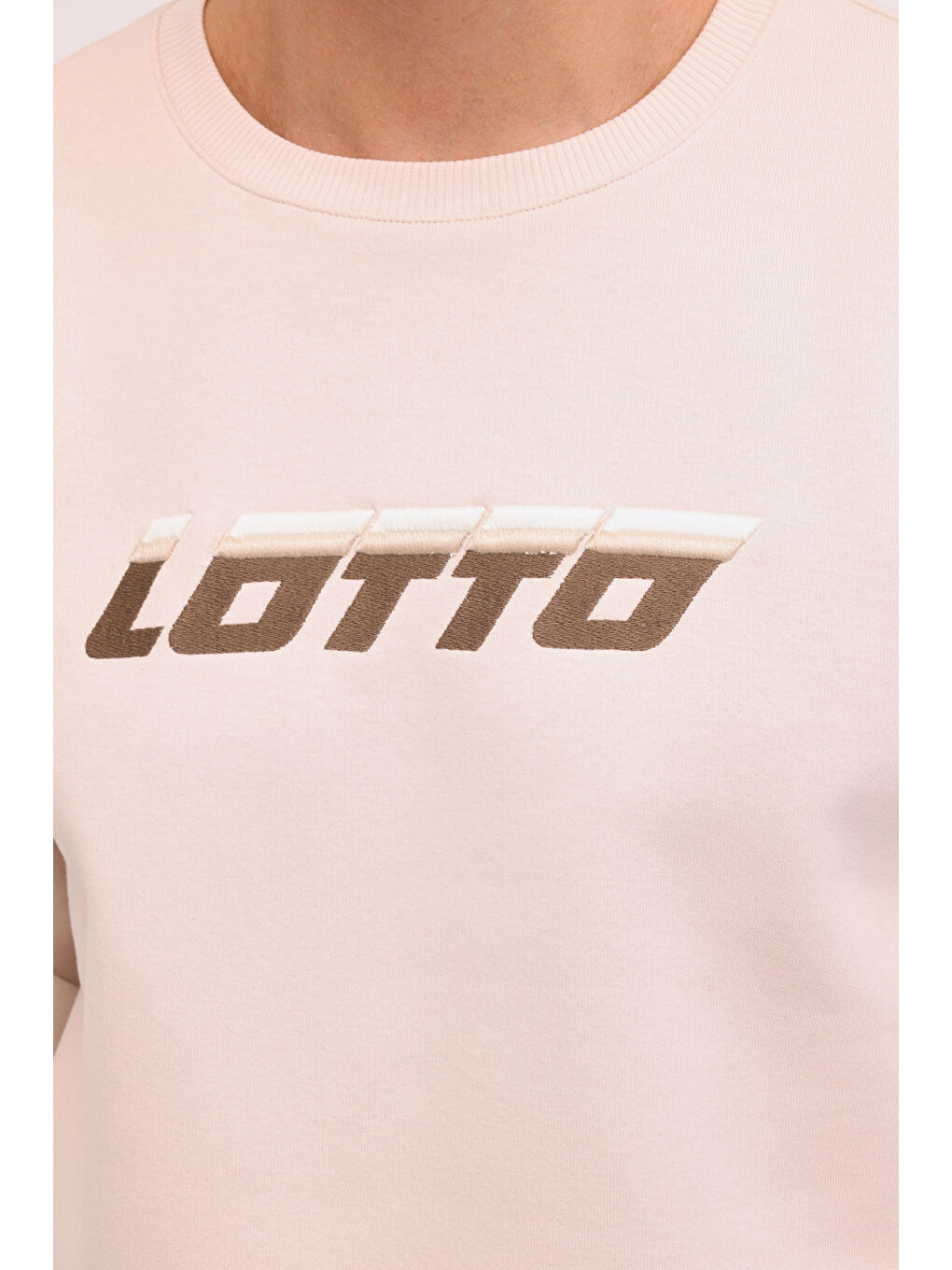 LOTTO M-ARMED C NECK 4PR Bej Erkek Sweatshirt - 3