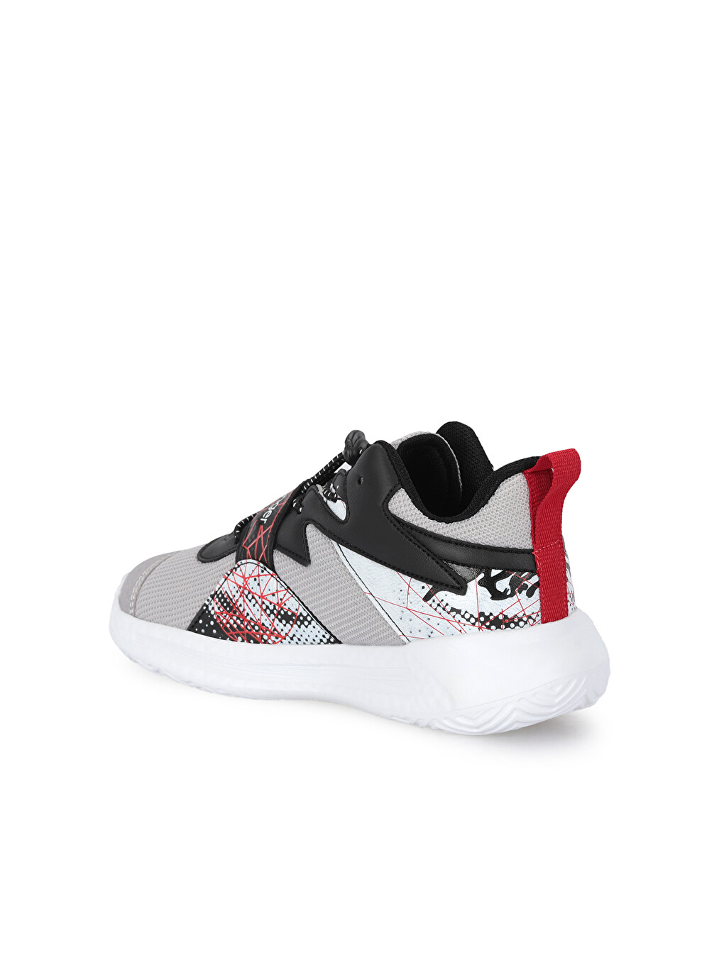 Kothıll F Unisex Çocuk Cırt Cırtlı Gri / Kırmızı Günlük Spor Ayakkabısı-1
