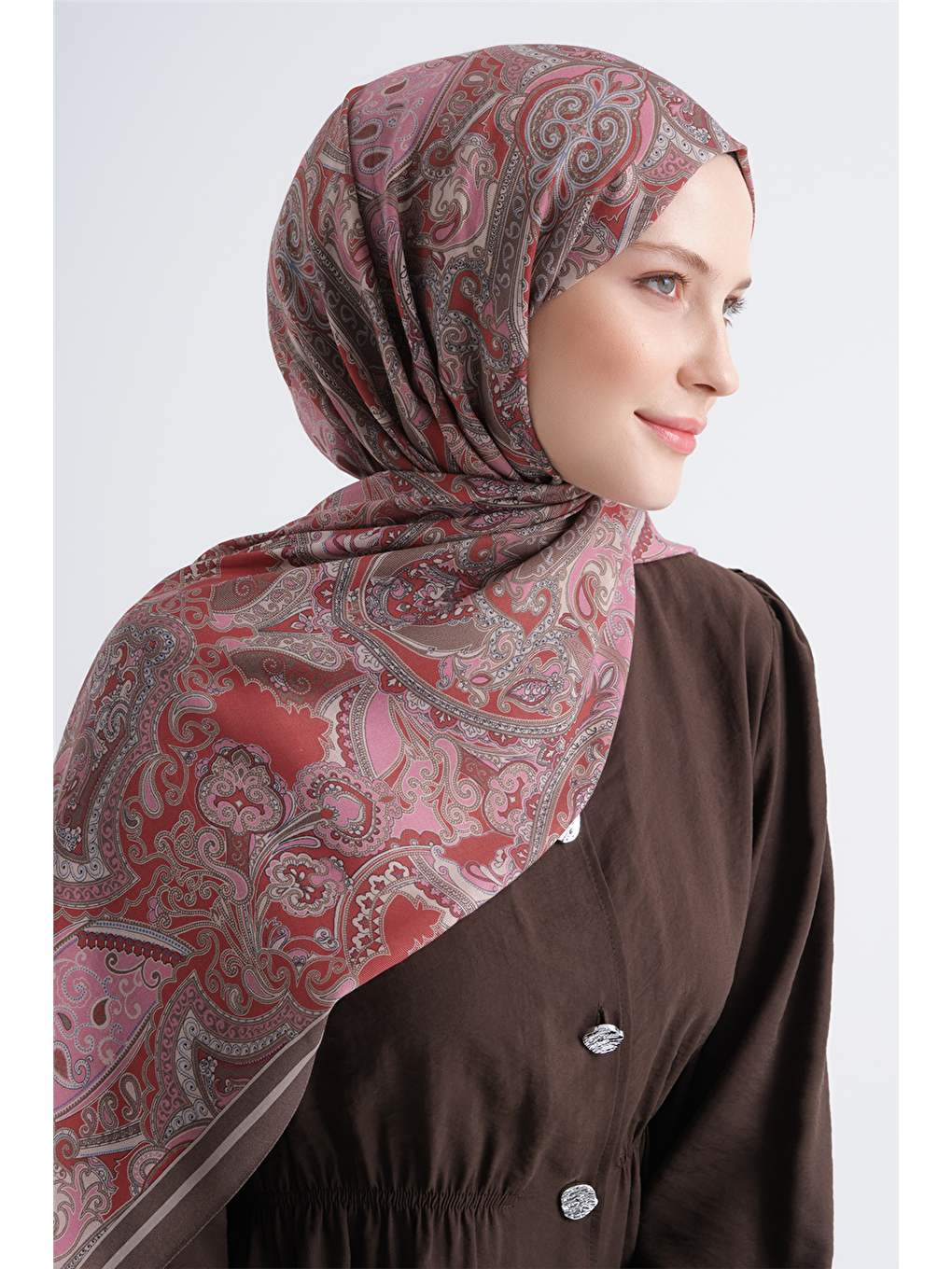 Kırmızı Pure Şal 3907 09-2