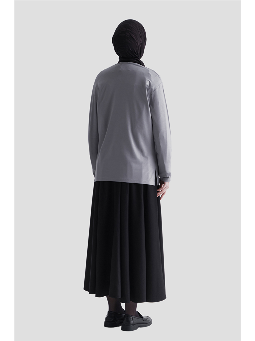 Penye Gri Anne Bluz-3