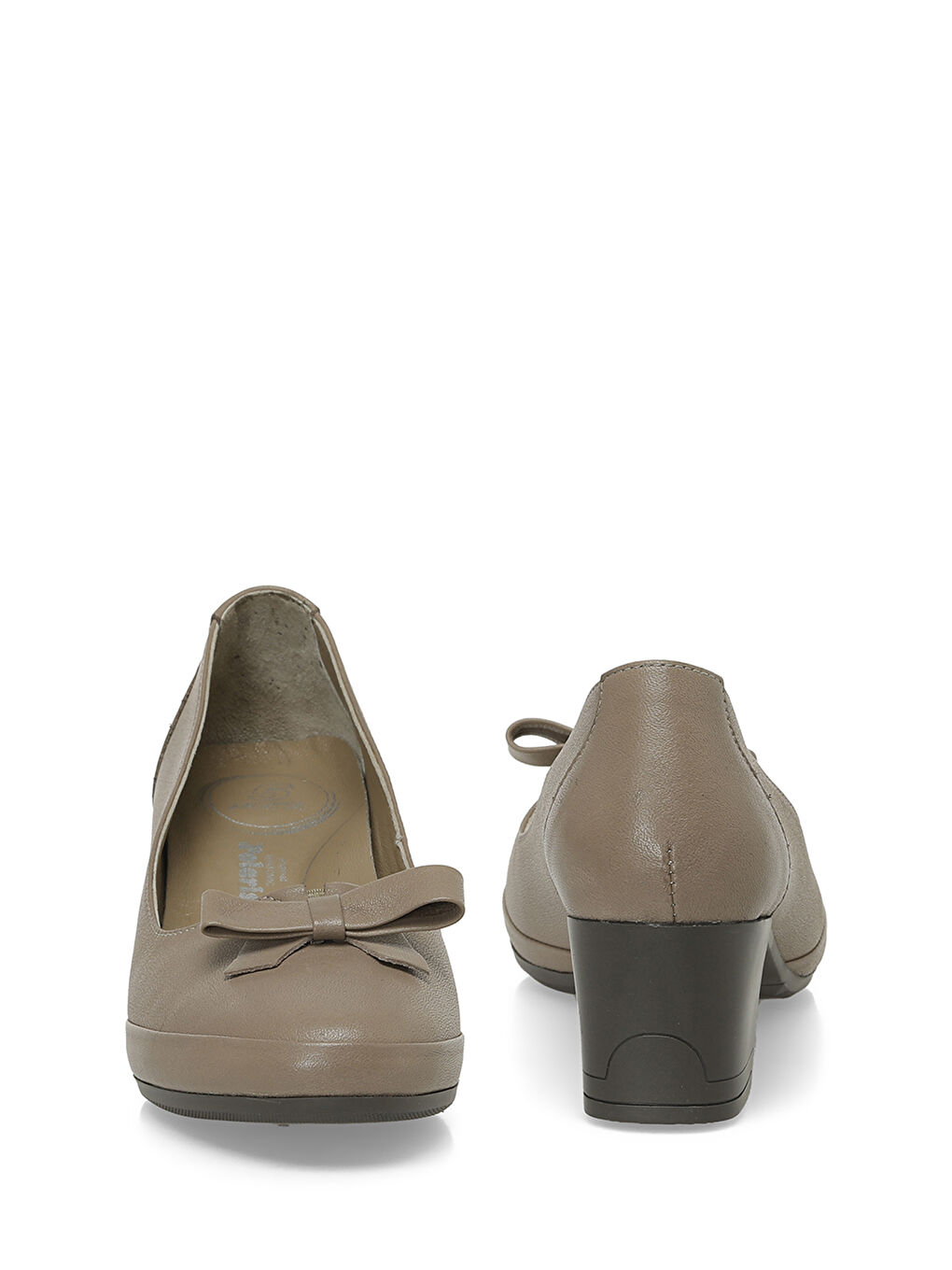 Bej 105480.SZ5FX Vizon Kadın Topuklu Ayakkabı-4