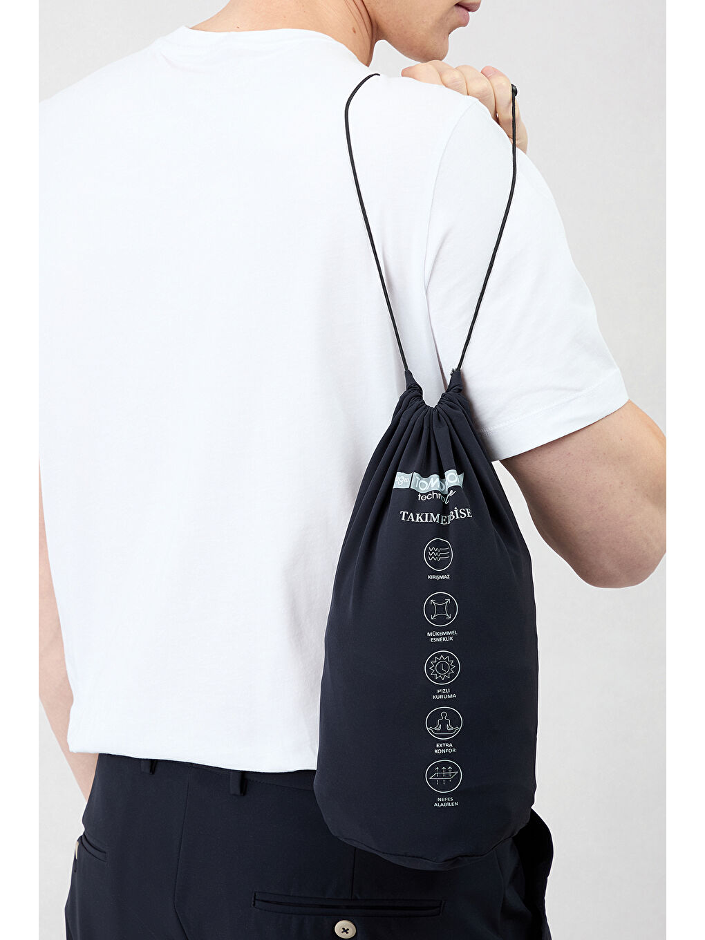 Lacivert Techno-Line 6 Drop Regular Fit Standart Kesim Esnek Çantalı Klasik Takım Elbise-7