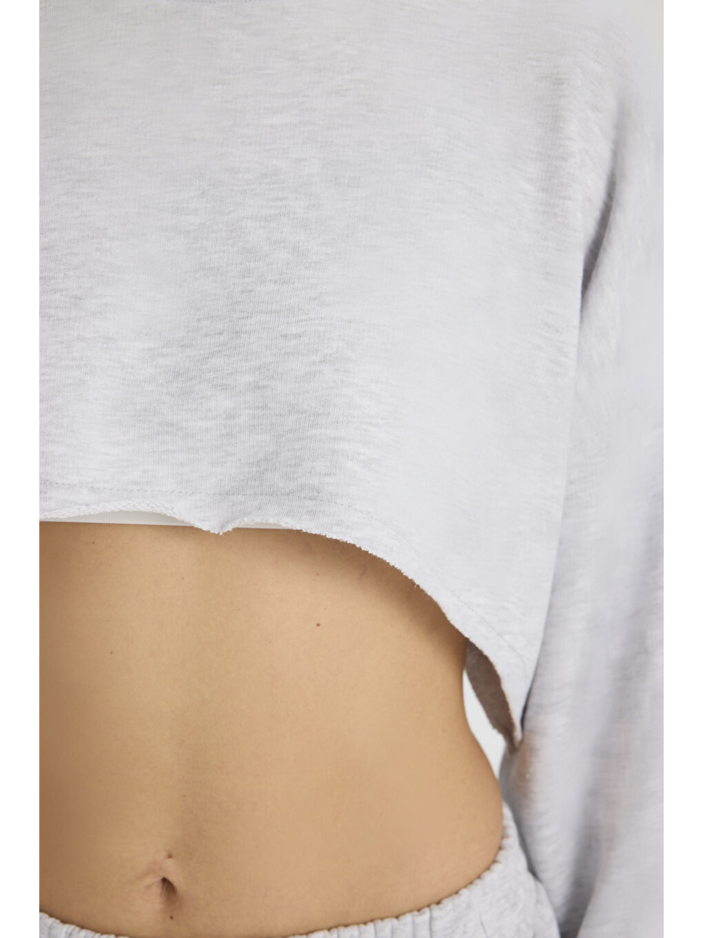 Beyaz Swan Yandan Cepli Karmelanj Eşofman Takım-6