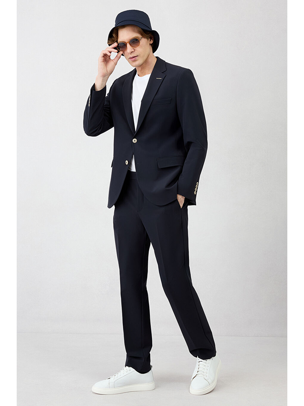 Lacivert Techno-Line 6 Drop Regular Fit Standart Kesim Esnek Çantalı Klasik Takım Elbise-8