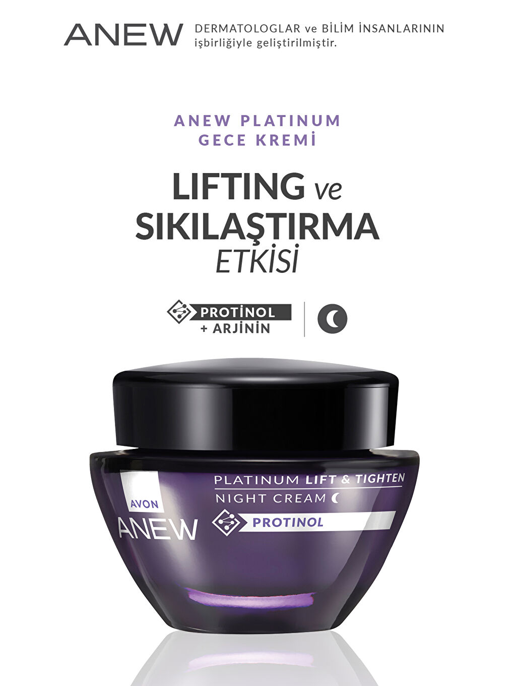 AVON Renksiz Anew Platinum Lift & Tighten Gece ve Gündüz Krem Paketi - 3