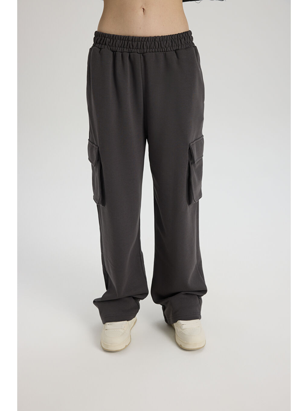 Swan Yandan Cepli Antrasit Eşofman Takım-6