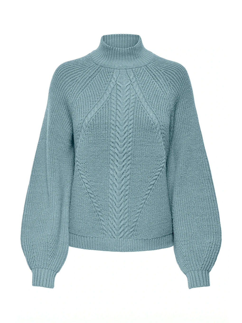 Yeşil Onlkatia Regular Fit Yarım Balıkçı Yaka Örme Kadın Kazak 15324678-2