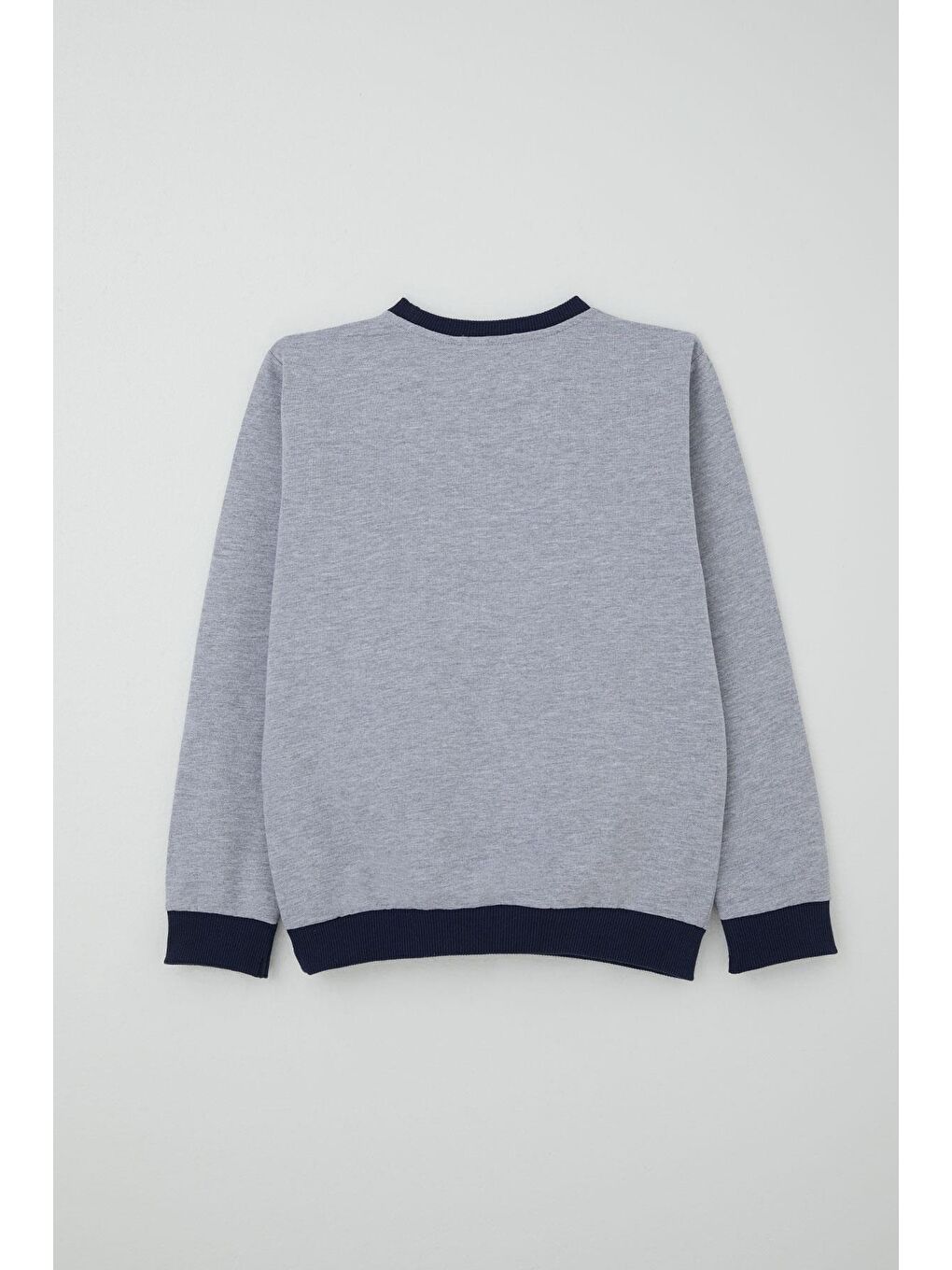 Erkek Çocuk Eşofman Takımı Yazı Pantolonu Cepli Açık Gri Melanj (4-8 Yaş)-3