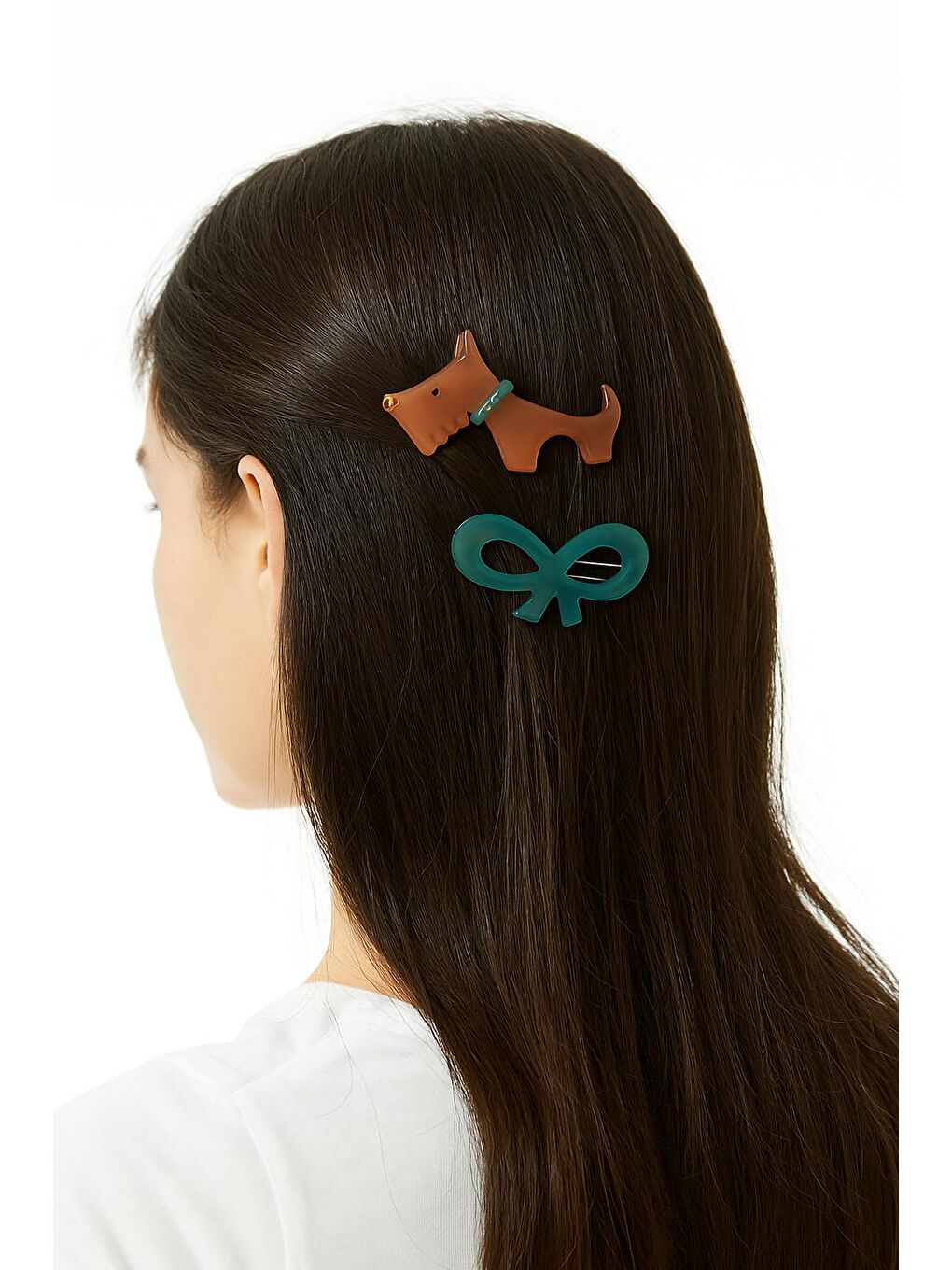 Mavi Köpek Detaylı Akrilik Toka Seti 2 Adet