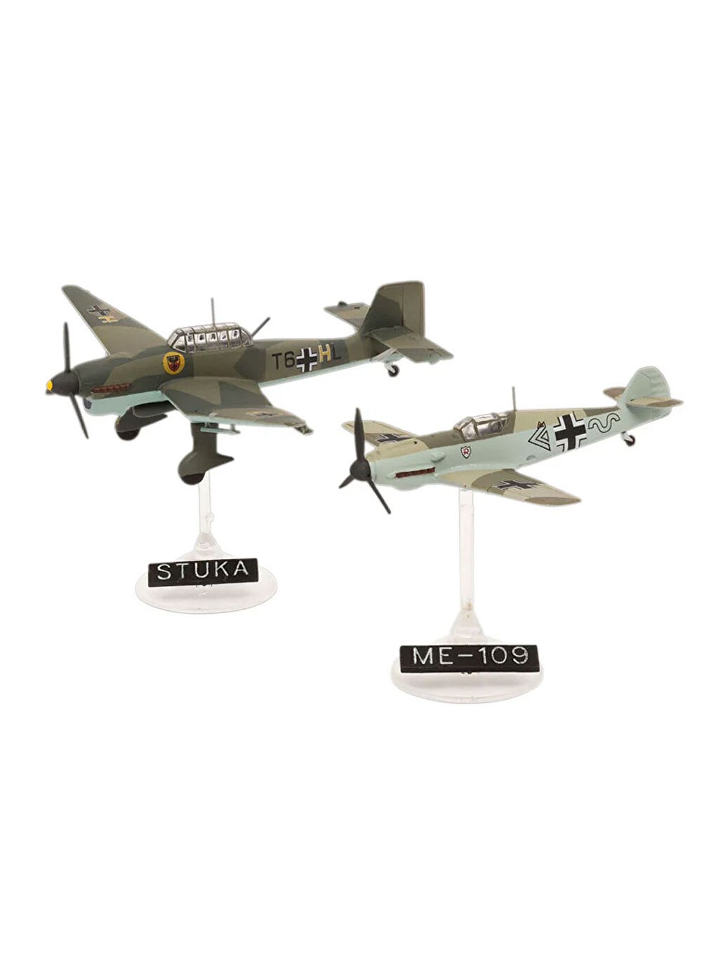 Maket Model Kit Uçak Messerschmitt Bf109E & Junkers Ju87B Stuka 3770-2