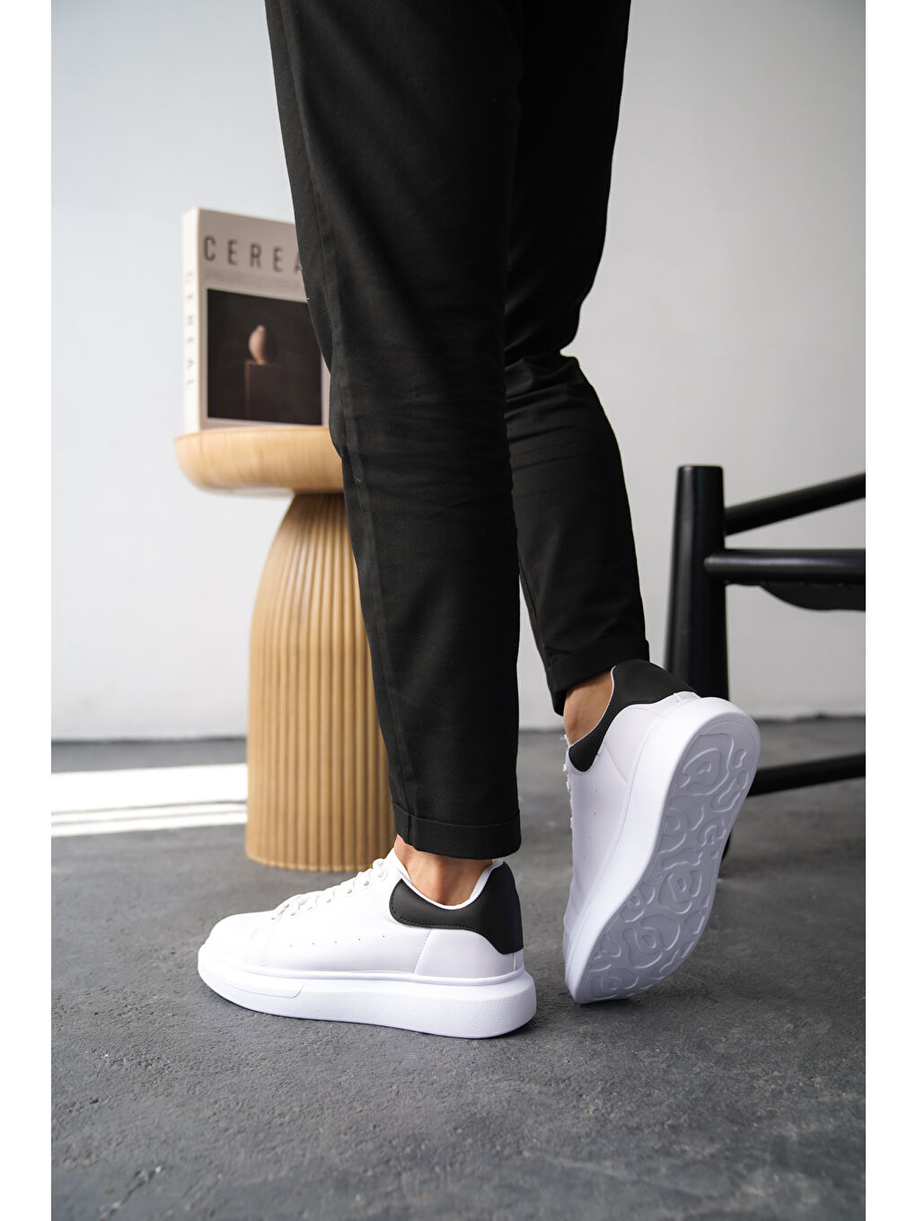 Beyaz Daxors D0125 Günlük Ortopedik Erkek Sneaker Spor Ayakkabı-1