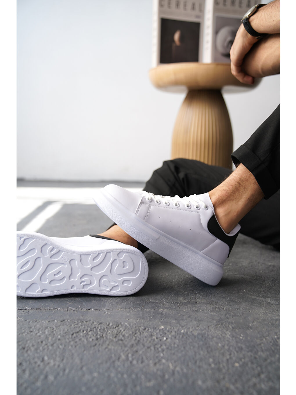 Beyaz Daxors D0125 Günlük Ortopedik Erkek Sneaker Spor Ayakkabı-2