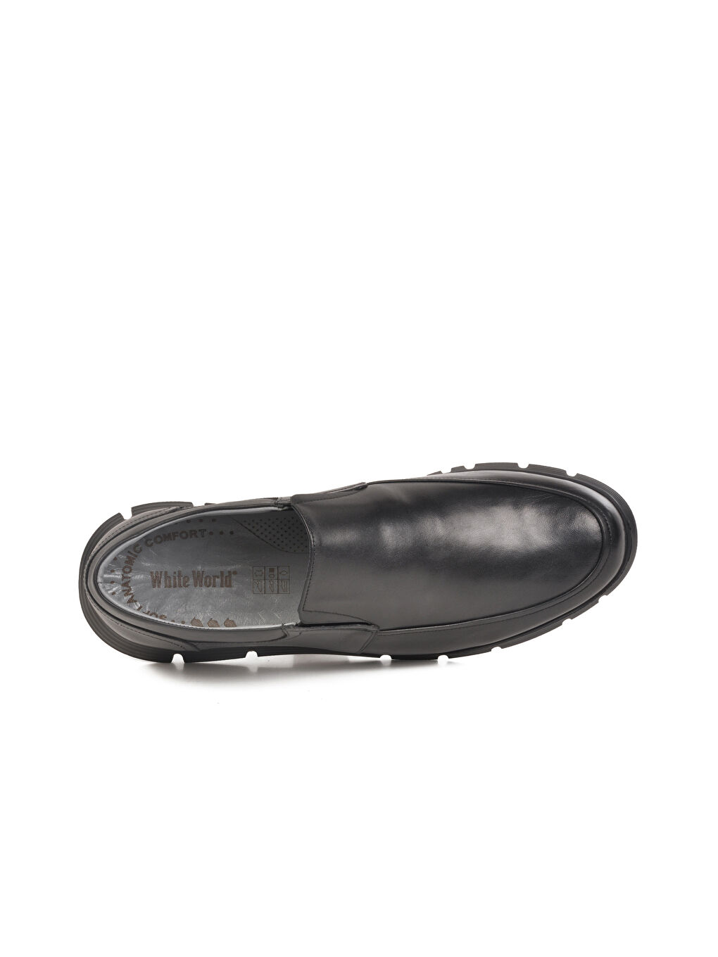 Siyah Hakiki Deri Büyük Numara Erkek Casual Ayakkabı 666 M-3