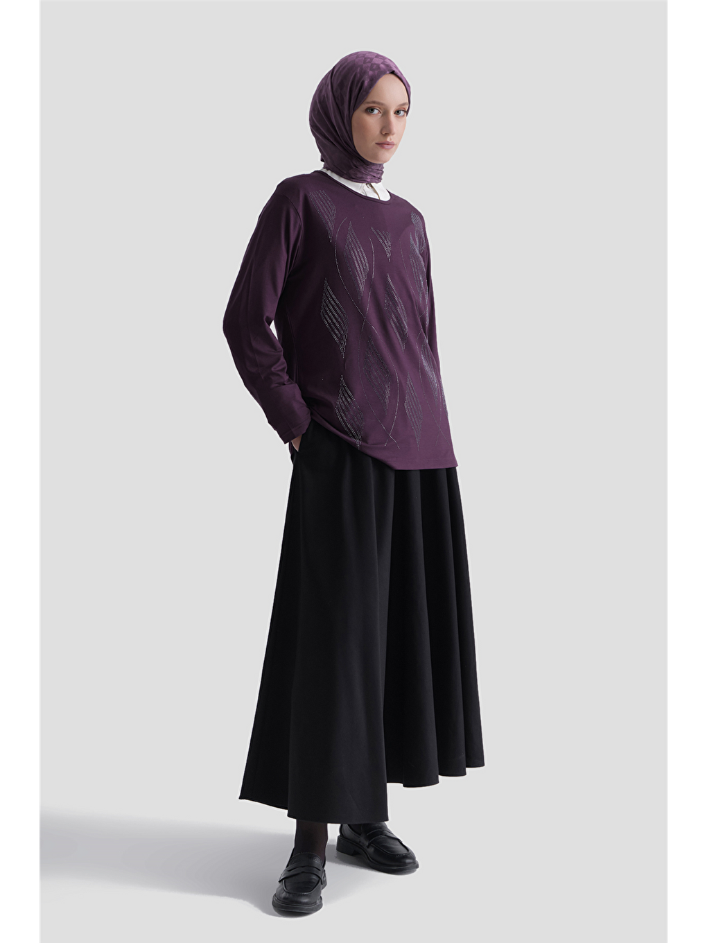 Penye Mürdüm Anne Bluz