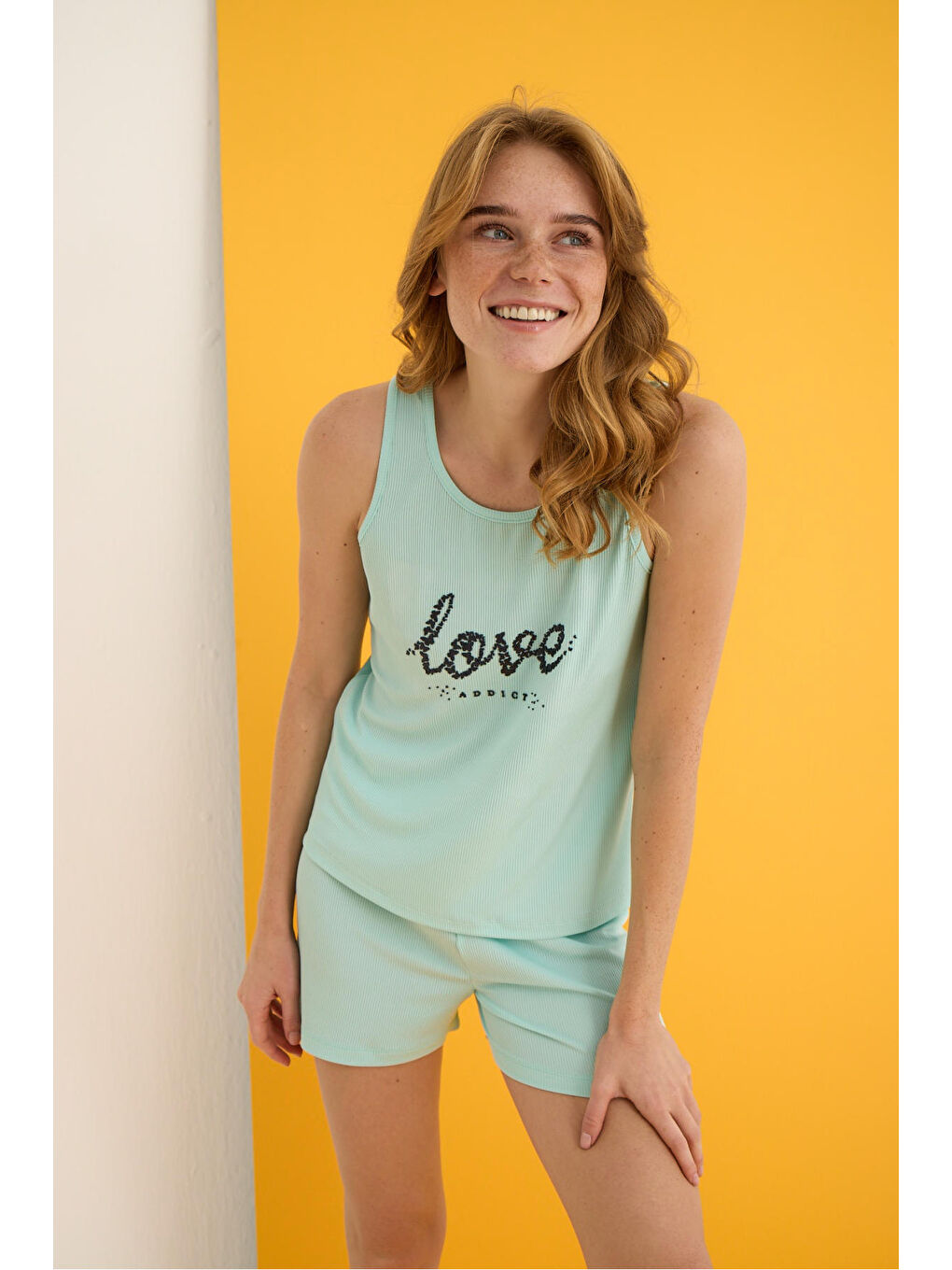 Yeşil Kaşkorse Şortlu Takım 7032-1-1