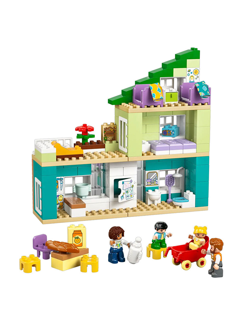 DUPLO Kasabası 3’ü 1 Arada Figürlü Modern Aile Evi 10470-3